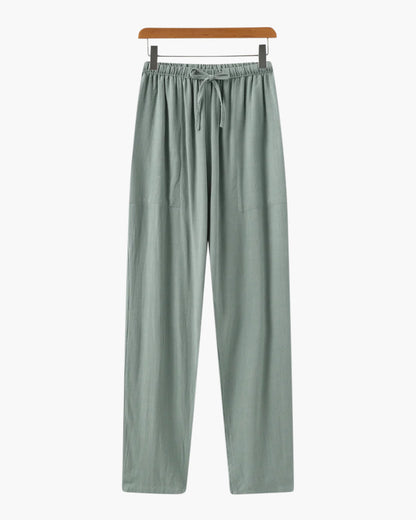 Slim Fit Linen Trousers