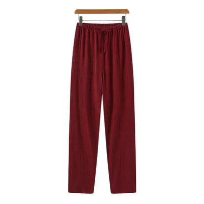 Slim Fit Linen Trousers