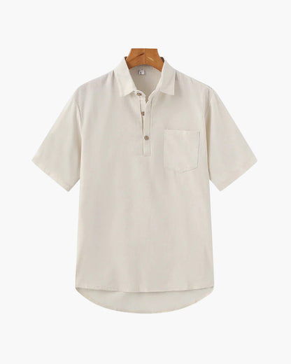 Oversized Linen Polo