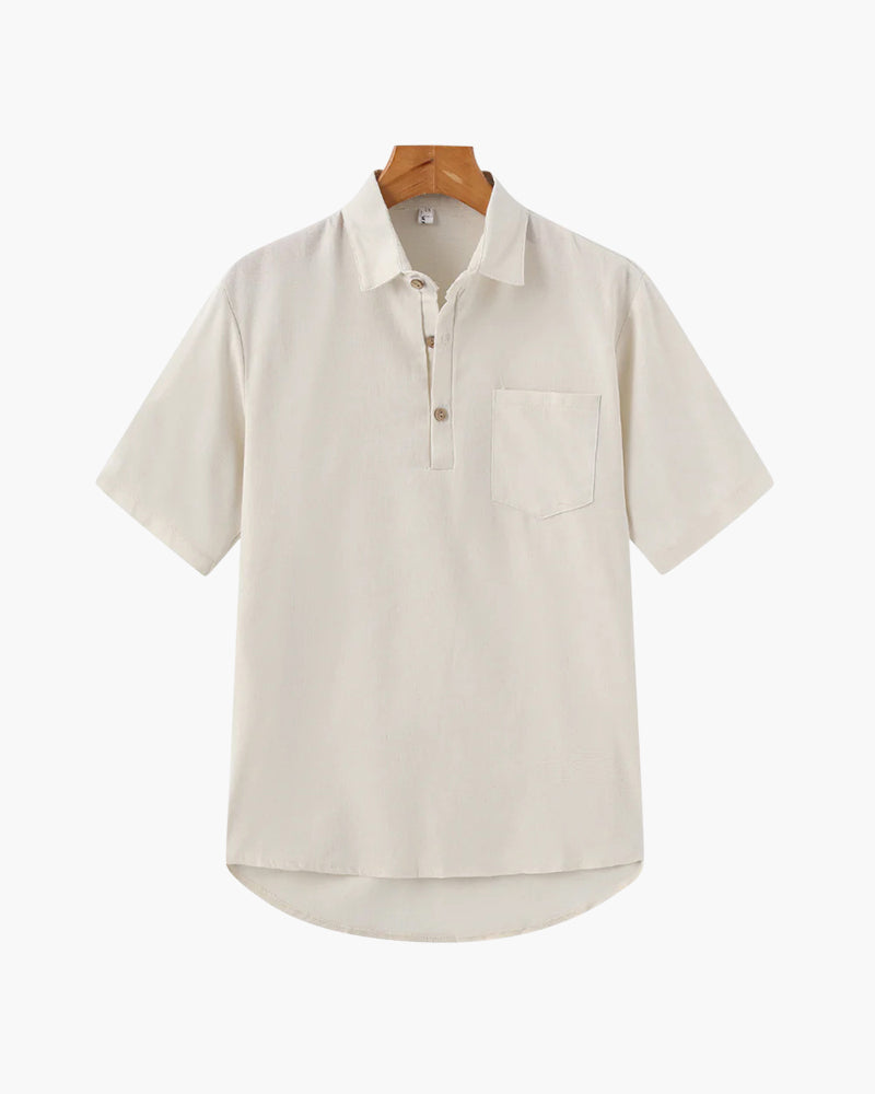 Oversized Linen Polo