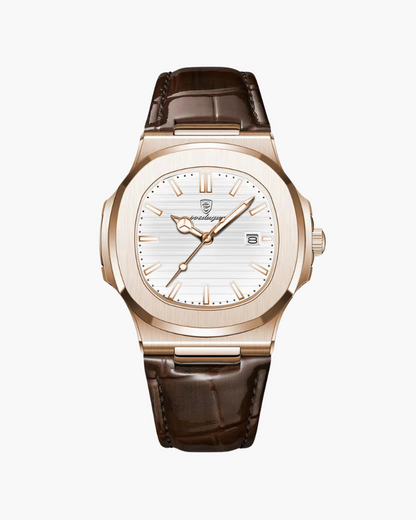 Chronograph Leather Watch