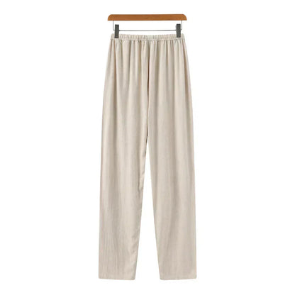 Slim Fit Linen Trousers