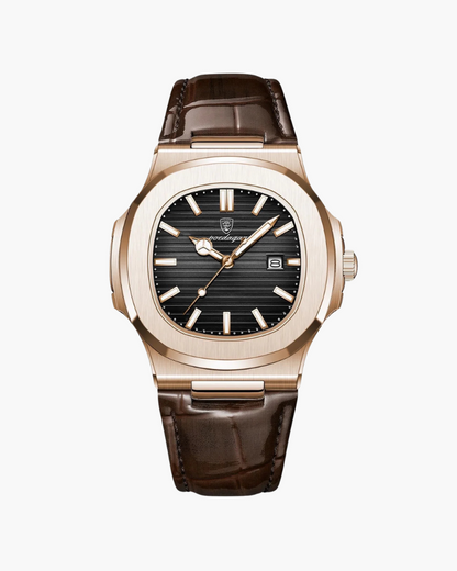 Chronograph Leather Watch