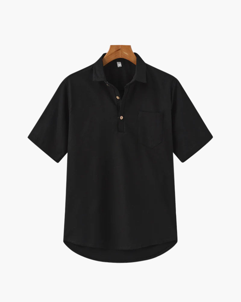 Oversized Linen Polo