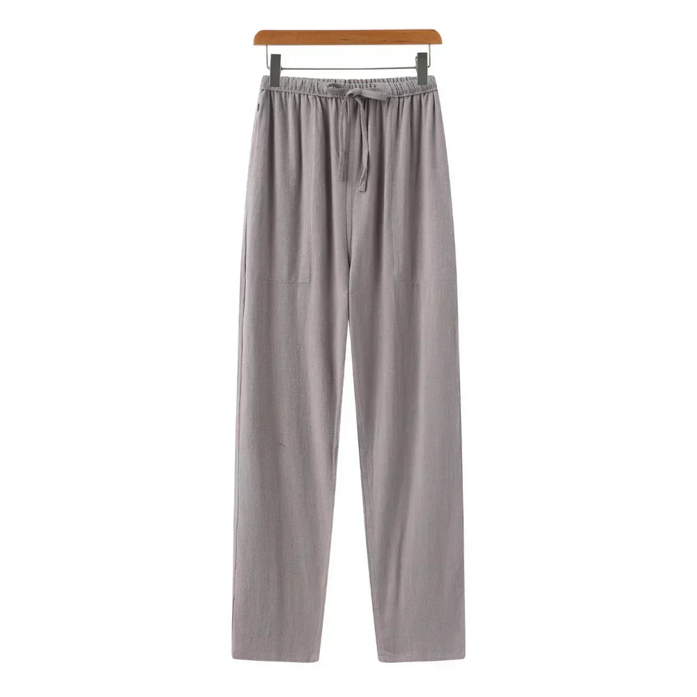 Slim Fit Linen Trousers