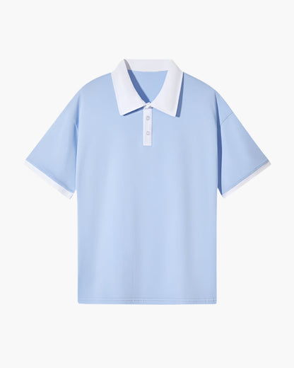Contrast Collar Polo Shirt