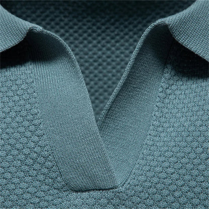 Jacquard Knit Polo