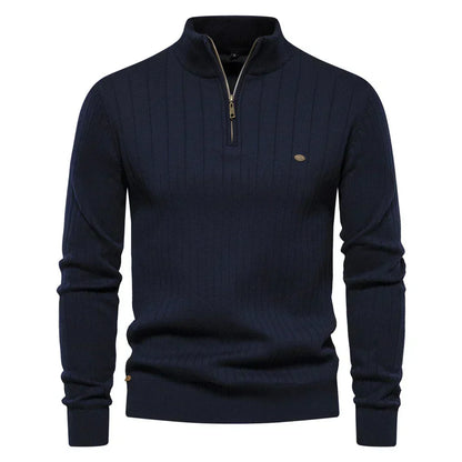 Zip-Up Knit Jumper