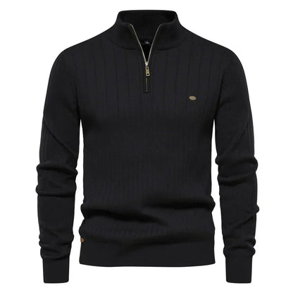 Zip-Up Knit Jumper