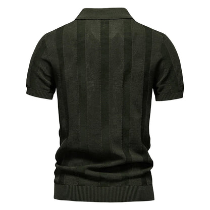 Striped Cotton Polo