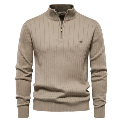 Zip-Up Knit Jumper