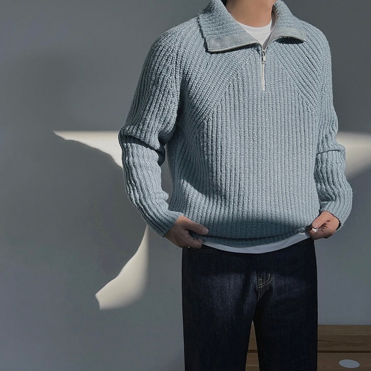 Quarter Zip Knit Jumper